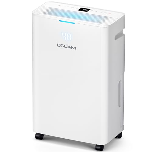 DGUAM 4500 Sq.Ft Dehumidifier, 80 Pint Dehumidifier for Basement with Drain Hose, Smart Dehumidifiers with Humidity Control, Energy-Efficient, Quiet, 3 Modes Dehumidifiers for Home, Bedroom, Bathroom DGUAM 4500 Sq.Ft Dehumidifier, 80 Pint Dehumidifier for Basement with Drain Hose, Smart Dehumidifiers with Humidity Control, Energy-Efficient, Quiet, 3 Modes Dehumidifiers for Home, Bedroom, Bathroom