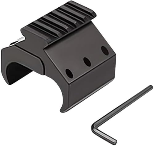 Gotical Tactical Double Barrel Shotgun Mount w/ 5 Slot 20/21 Picatinny Rail, Shotgun Accessories for Laser Sight Flashlight Light Mount (1 Piece)