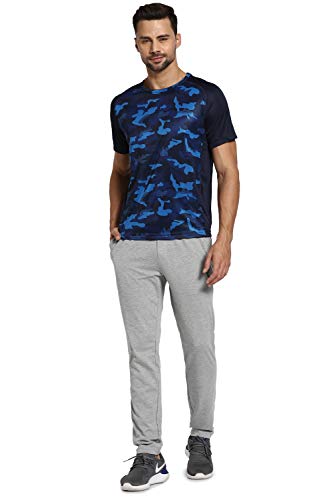 Image of Van Heusen Men Polyester Active Sports Swift Dry Regular Fit T-Shirt - Anti Microbial, Crew Neck