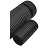 Everyday Essentials 1/2-Inch Extra Thick High Density Anti-Tear Exercise Yoga Mat with Knee Pad and Carrying Strap, Black