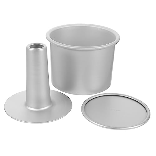 MOLUCKFU 1 Set High Grade Aluminum Alloy Round Cake Pan Nonstick Baking Mold with Removable Bottom for Easy Release Height for Home and Bakery Use