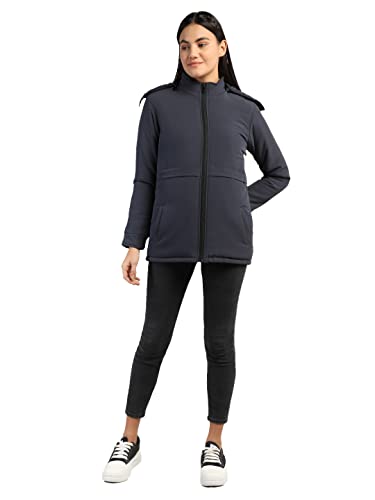Image of CHKOKKO Women's Winter Quilted Jacket Darkgrey S