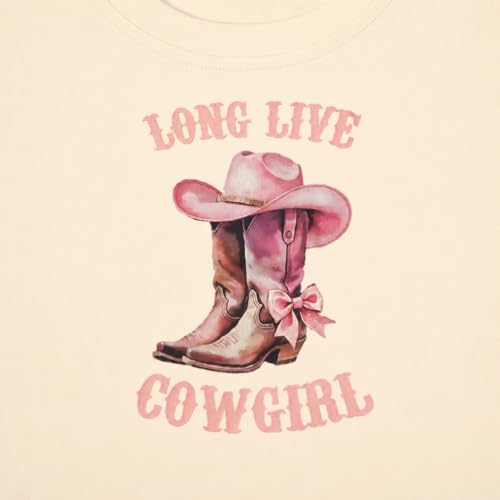 Image of Girls Western Shirt Cowgirls Embroidered Country Concert T Shirt Graphic Horseback Rider Tassel Fringe Tee Tops