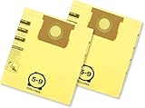Shop-Vac 9067133 High Efficiency Disposable Vacuum Filter Bags, Fits 5-8 Gallon Tanks, Enhanced Filtration and Dust Control, (2-Pack)