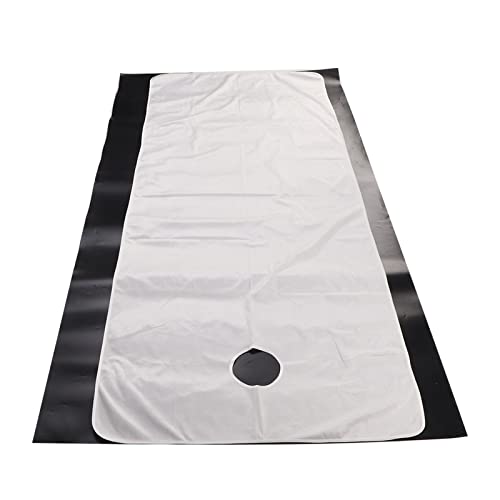 Massage Table Sheet, Beauty Salon Bed Sheets Wear Resistant Machine Washable Soft Exquisite Wrapping with Hole for Home (White)