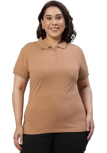 Image of Wear Your Opinion Womens Plus Size Polo Collar Neck T-Shirt Top