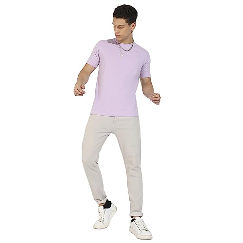 Image of CAHOOT Men's Basic Regular Fit T-Shirt for Casual Wear | Crewneck | Short Sleeve | Pull On Closure | Cotton T-Shirt Crafted with Comfort Fit for Everyday Wear