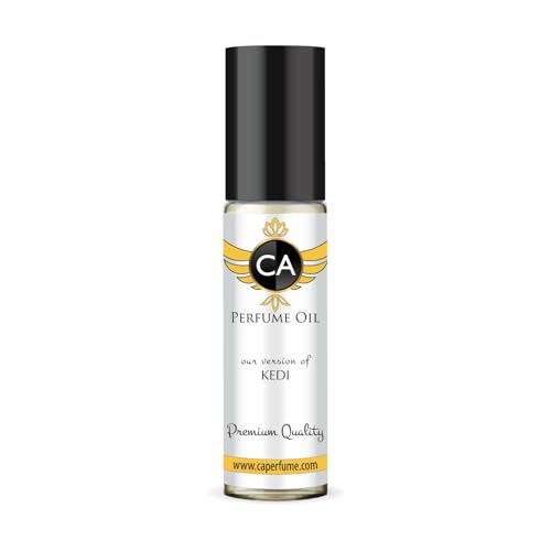 CA Perfume Impression of Kedi Unisex Fragrance Oil Floral Green Scent Long Lasting Perfumes for Women &amp; Men Travel Size TSA Ready Mini Parfum Body Oil Roll-on 0.33 Fl Oz 10ml