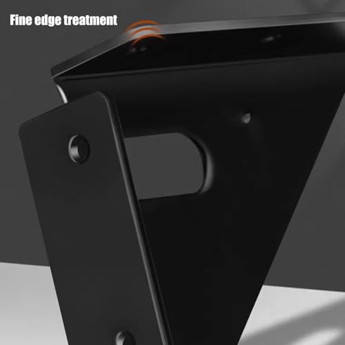 Connecteurs d'angle robustes en acier inoxydable brossé pour meuble chic - 4