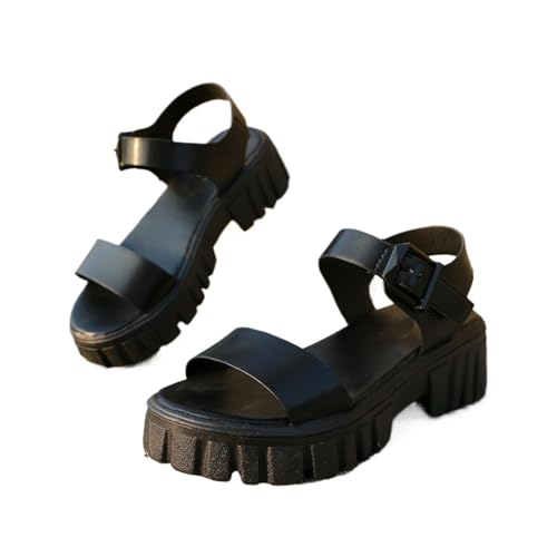 Sandals Women Versatile sandals for women in summer, non-slip thick-soled Roman flat shoes for students