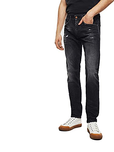 Diesel Men's Thommer-x L.30 Jeans, 02 Black Denim, 30