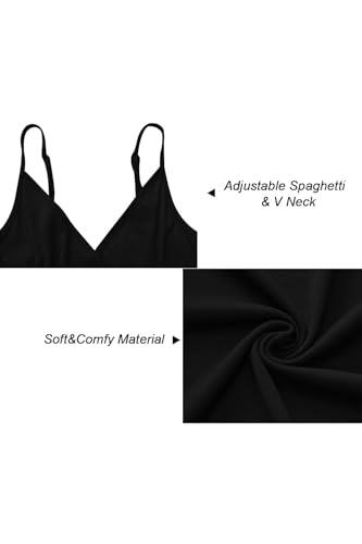 Image of Newshows Women's 2026 Lightweight Summer Wedding Guest Beach Vacation Casual V Neck Split Flowy Maxi Dress
