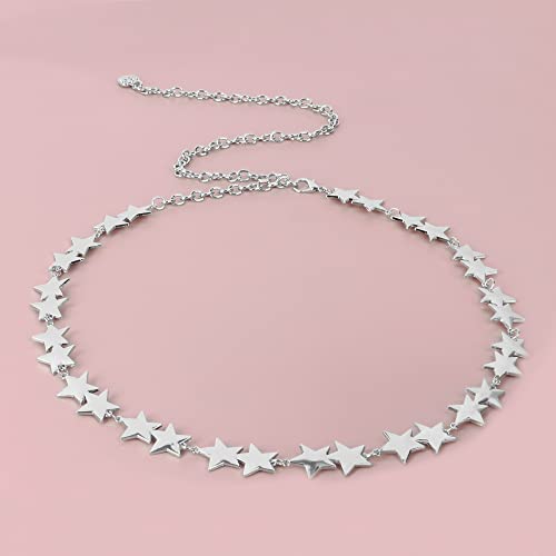 Felite Fnn Women Waist Link Belt Dress Blouse Sweater Chain3