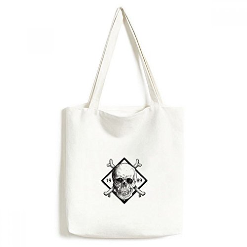 Artisanat sac en toile squelette pirate motif de décoration unique