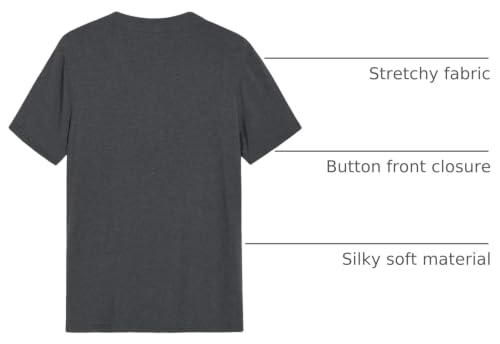 Image of Latuza Men's Viscose Pajama Top Button Up Sleep Shirt