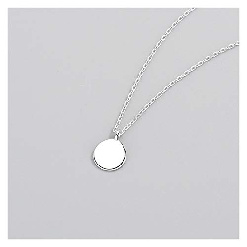Collier en argent S925 style luxe discret avec pendentif serrure rétro