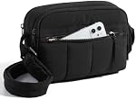 BAGSMART Cross Body Purse Mini Crossbody Bags for Women, Travel Puffy Shoulder Handbag Wallet with RFID Blocking Slots