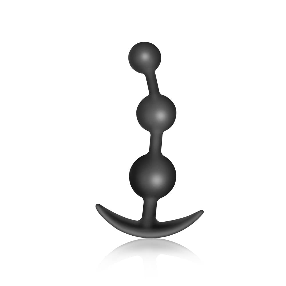 Silicone Anal Beads Butt Plug-Flexible Anal Chain Sex Toys with Different Size Anal Balls Prostate Massage Anal Trainer