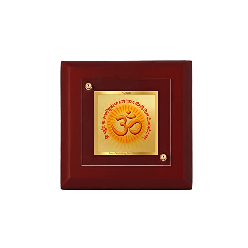 Cadre photo mantra Om Gayatri le cadeau spirituel idéal pour fêtes et Pooja
