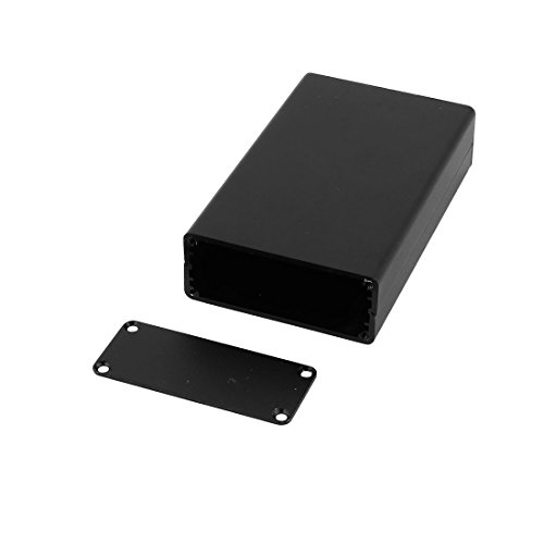 Caja conector extruido aluminio 83x50x21mm negra miniatura 3