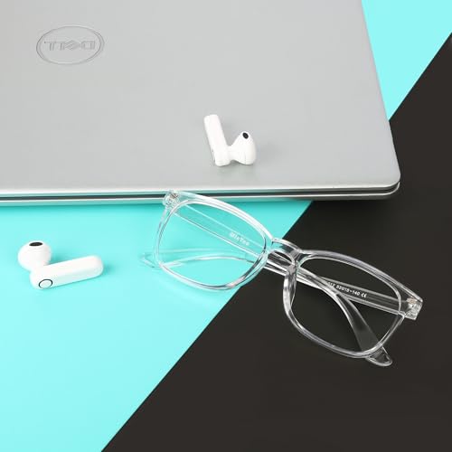 Image of Blue Light Glasses for Woman Men | 99% Blue Light Blocking Glasses | Computer Glassess | Gaming | TV Phone Screen Reader Square Frame | Anti Eyestrain & UV Glare,1 Pack