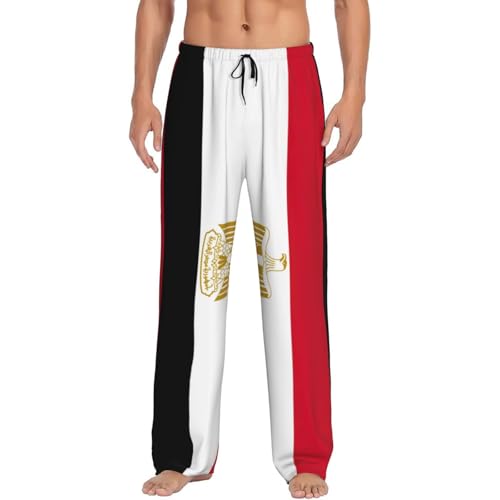 Pantalon de pyjama avec poches taille élastique motif Égypte moderne