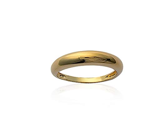 Bague jonc Tata Gisèle plaqué or 18 carats un anneau d'exception au fini brillant