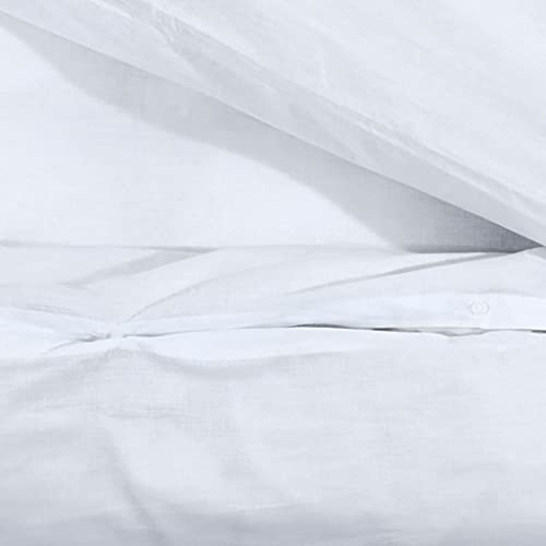 Housse de couette blanche microfibre durable et facile d'entretien - 7