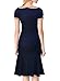Miusol Women's Vintage Polka Dot Neck 1950'S Claasical Slim Cap Sleeve Evening Dress,Blue,Large
