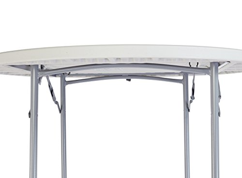 Nps Bt48R 48" Heavy Duty Round Folding Table, Grey #TOP3