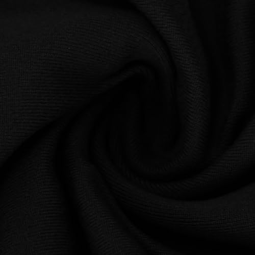 Women's Patchwork Drawstring Sweatpants Casual Trendy Waist Elastic Athletic Pants Wide Leg Baggy Trousers Plus Size Black