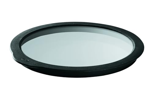 RÖSLE - Tapa hermética, tapa de cristal con borde de silicona para cerrar cuencos y ollas, apta para el lavavajillas, 24 cm de diámetro