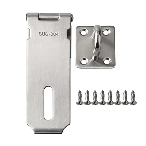 Cerrojo resistente de acero inoxidable 304 negro para candado de cobertizo 2