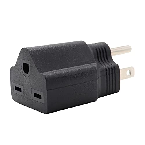 120V to 220-240V Plug Adapter Household Plug Adapter, 5-15P to 6-15R
