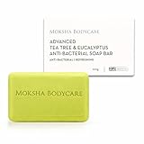 Seifenstück mit Teebaumöl und Eukalyptus – [Hergestellt in Großbritannien] Antimykotisches...