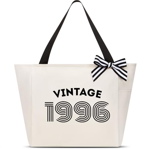 Image of Vavabox 40th Birthday Gifts Women, Unique 40 Years Old Tote Bag, Vintage 1986 Handbag Gifts for Women Mom Wife Friend