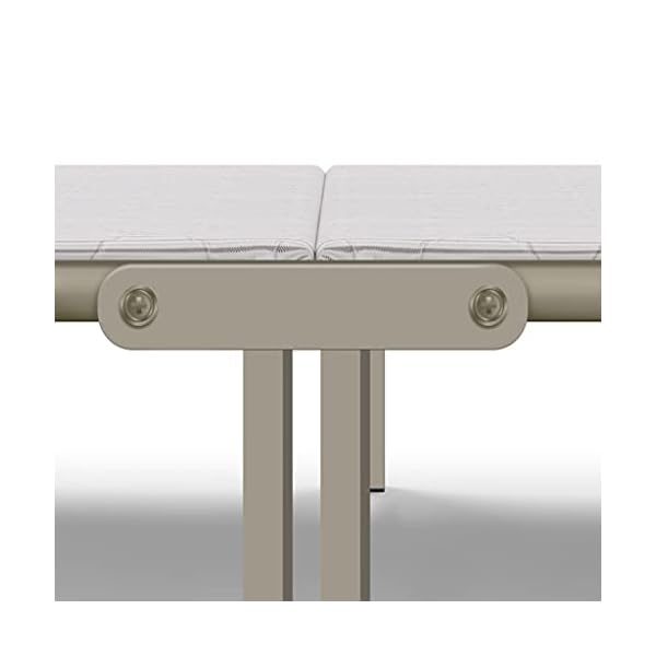 QIAOLI Rollaway Guest Bed Cot Fold Out Bed - Portable Folding Bed Frame with Thick Memory Foam Mattress for Spare Bedroom & Office - Image 6