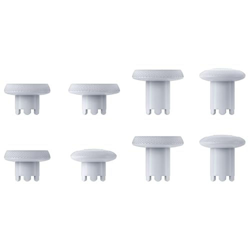 Image of eXtremeRate ThumbsGear Interchangeable Thumbsticks for PS5 Edge Controller, Replacement Original White Analog Thumb Sticks Caps for PS5 Edge Controller - 4 Heights 3 Surfaces Grips -NO Thumbstick Base