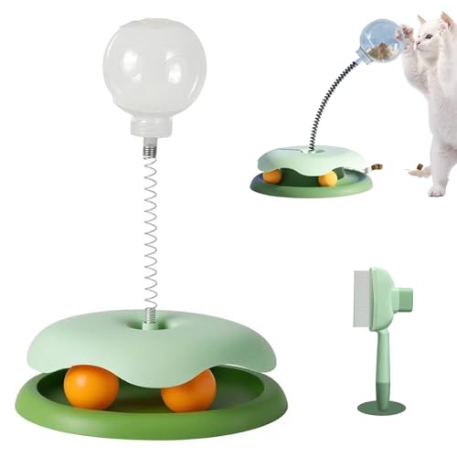 Leckerli-Ballspender for Katzen, 2025 neues Leckerli-Spender-Hundespielzeug, interaktives Haustierspielzeug, interaktives Puzzle-Spielzeug mit langsamer Fütterung, multifunktionales Futterball-Spielze
