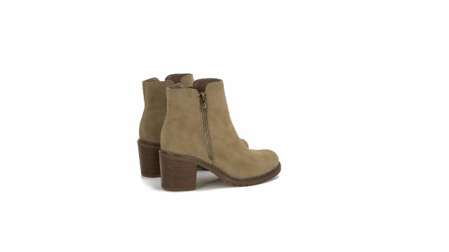 Amazon.com | mysoft Women's Ankle Boots Low Chunky Stacked