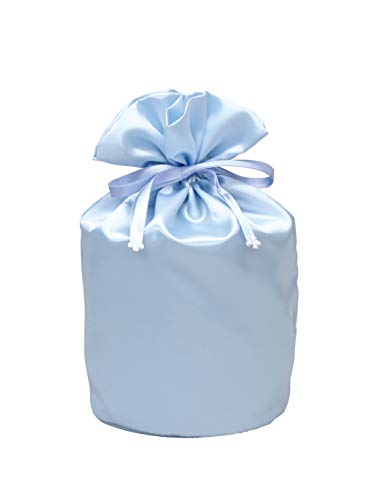 おもいでのあかし 【骨壺 覆い袋】 サテン袋 可愛い 分骨にも最適 着せ替え ブルー 6寸