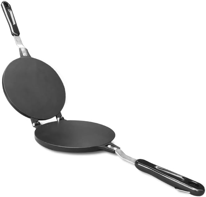 Prensa Para Tortillas De Harina 6.5 Pulgadas Comales Para La Estufa De Teflón Tortillera Mexicanas Para Hacer Tortilla Chapati De Maiz Y Roti Estufa