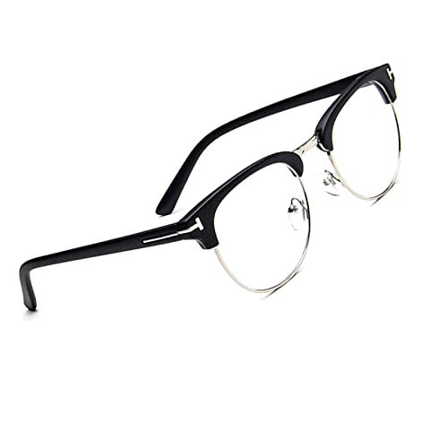 Occhiali Anti Luce Blu Uomo per il Blocco Della Cefalea Uv, Antiriflesso Vintage Anti Luce Blu Occhiali Comodi Occhiali Da Vista Anti Filtro Blue Per Uv Pc Gaming C5