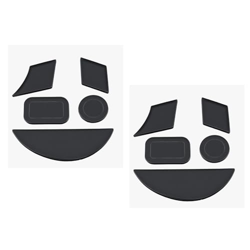 Briny River Lot de 2 Patins de Souris de Skateboard épaisseur 0,6 Mm en PTFE Compatible avec Razer Naga 2014