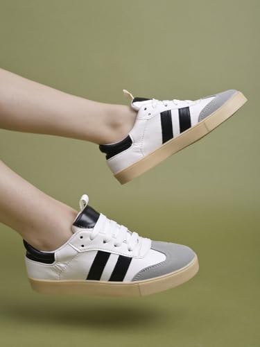 Image of Shoetopia Women's Casual Sneakers || Stylish Lace-Up Sports Shoes with Comfortable Sole || Lightweight Daily Footwear Walking & Running Shoes
