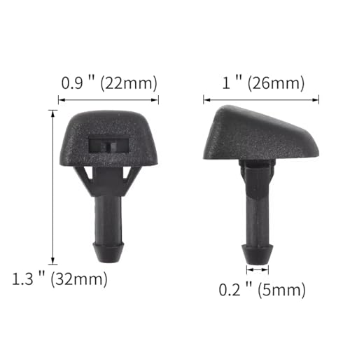 Buse lave-glace avant bouchée Volvo S40 S80 C70 solution jet fluide essuie-glace de capot