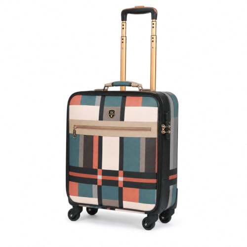 Image of 3G Cabin Trolley Bag, Hard Luggage | 4-Wheel Suitcase with Laptop Compartment for Business Travel | TSA Lock with Anti-Theft Zipper, Business Luggage Bag (Brown 20 inch)