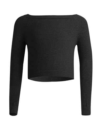 Phoeswan Kids Girl's Ballet Sweater, Soft Warm Up Active Sweater, Pullover Dance Sweater for Leotards4