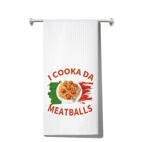 JNIAP Meatball Kitchen Towel Meatball Lover Gifts Meatball Addict Gifts Meatball Queen Towel (Meatball kt)