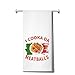 JNIAP Meatball Kitchen Towel Meatball Lover Gifts Meatball Addict Gifts Meatball Queen Towel (Meatball kt)
